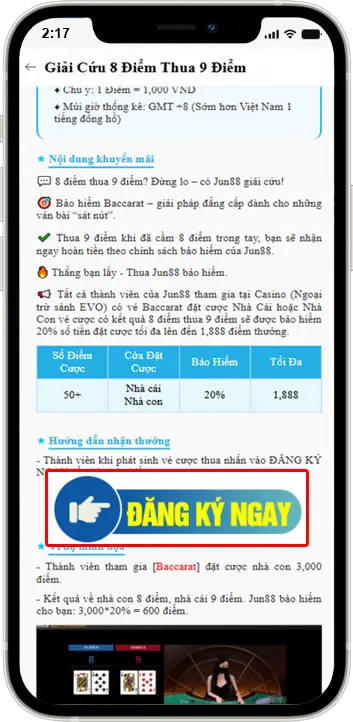 Bước 2: Chọn ĐĂNG KÝ NGAY